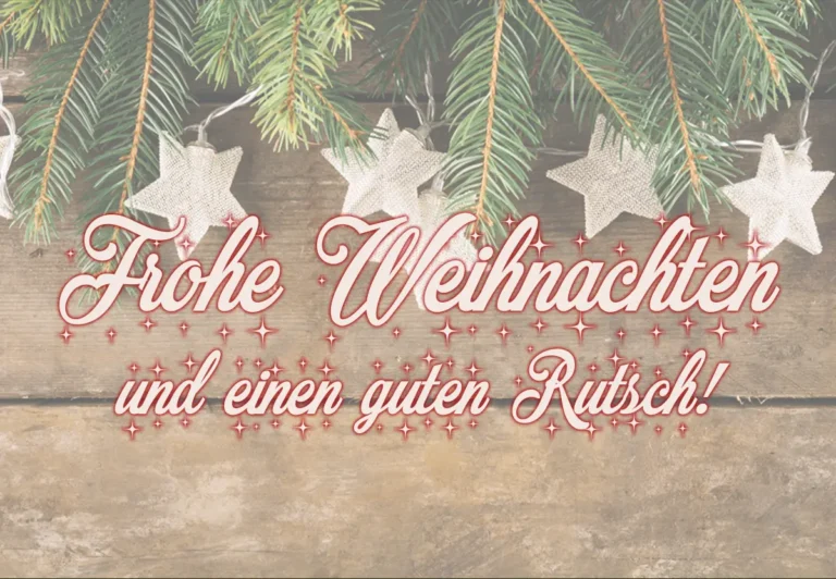 Frohe Weihnachten und ein glückliches neues Jahr!